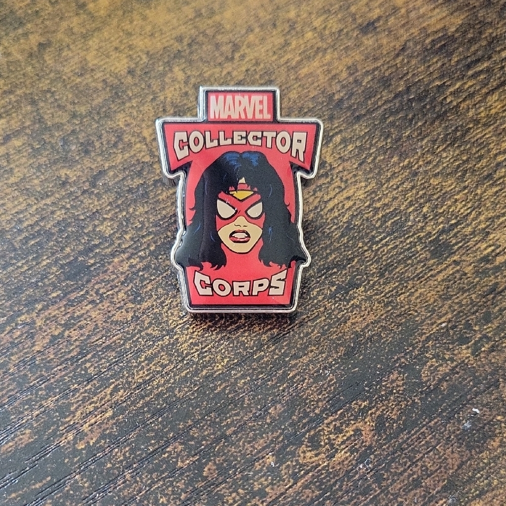 Marvel Collector Corps Red and Black Brooch